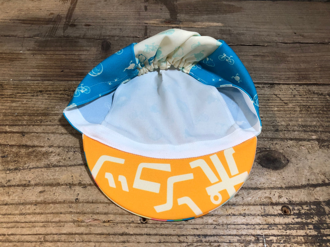 KG249 バレット VALETTE サイクルキャップ 白 水 M 虹