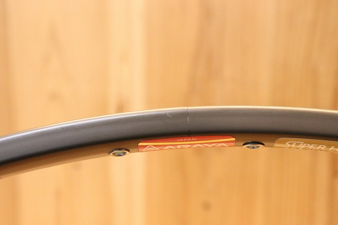 アラヤ ARAYA スーパーハード アノダイズド SUPERHARD ANODIZED アルミ チューブラー リム 40H 2本セット 　【芦屋店】