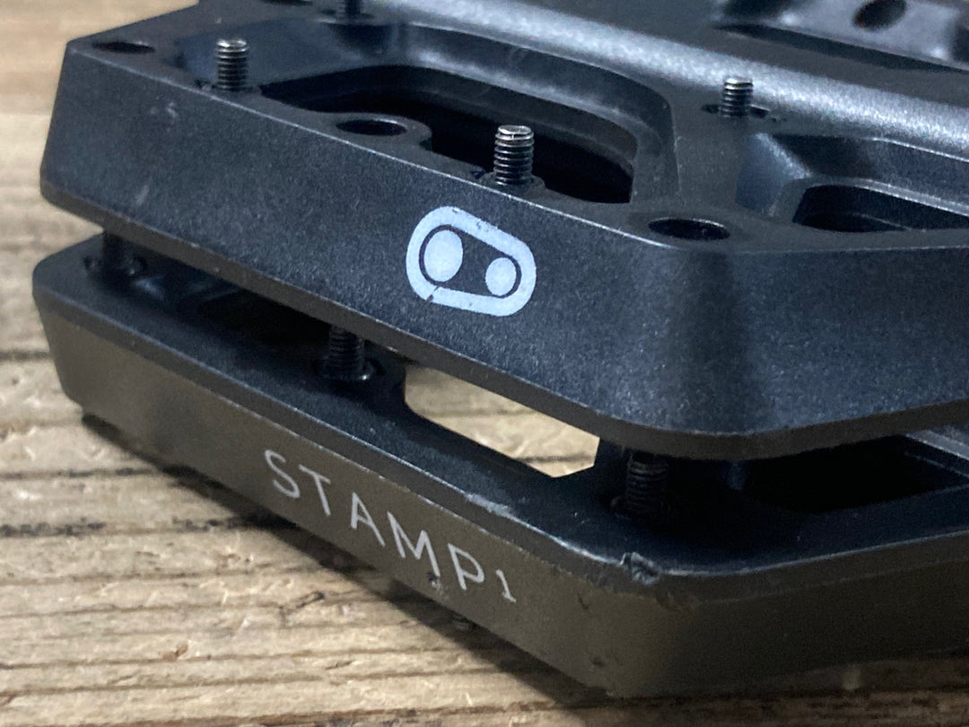 JZ531 クランクブラザーズ CrankBrothers STAMP 1 フラットペダル 黒