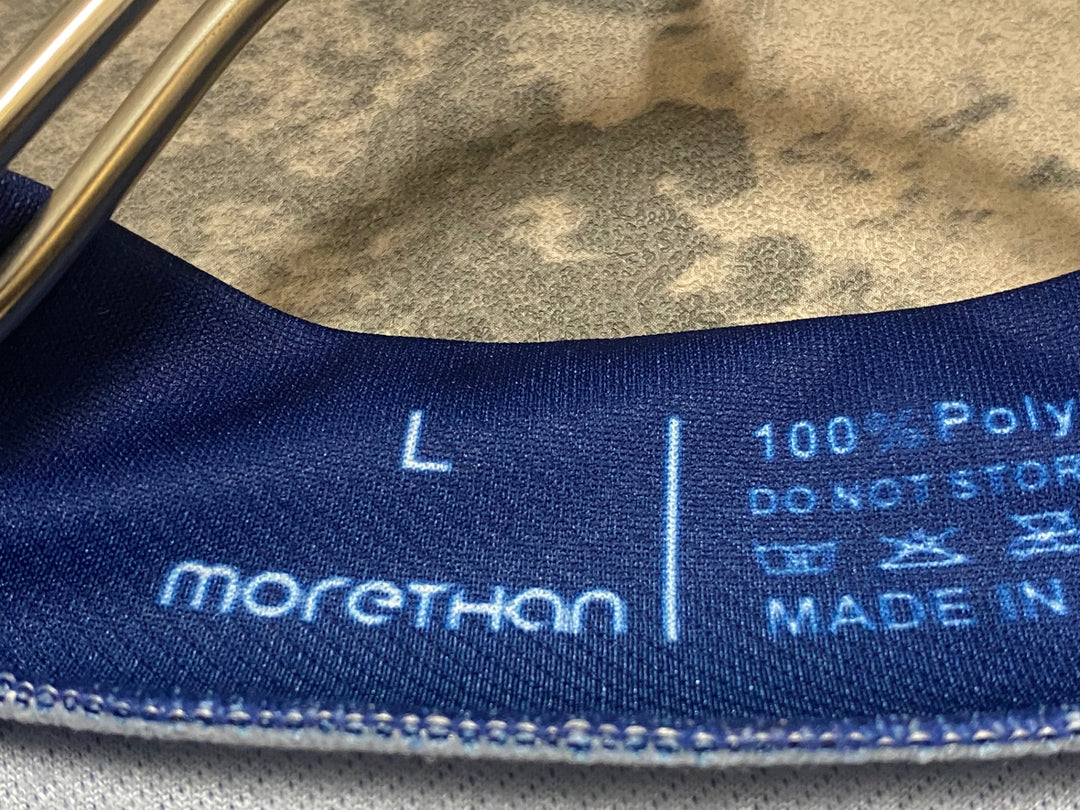 KA826 モーゼン MORETHAN 長袖サイクルジャージ 青 L