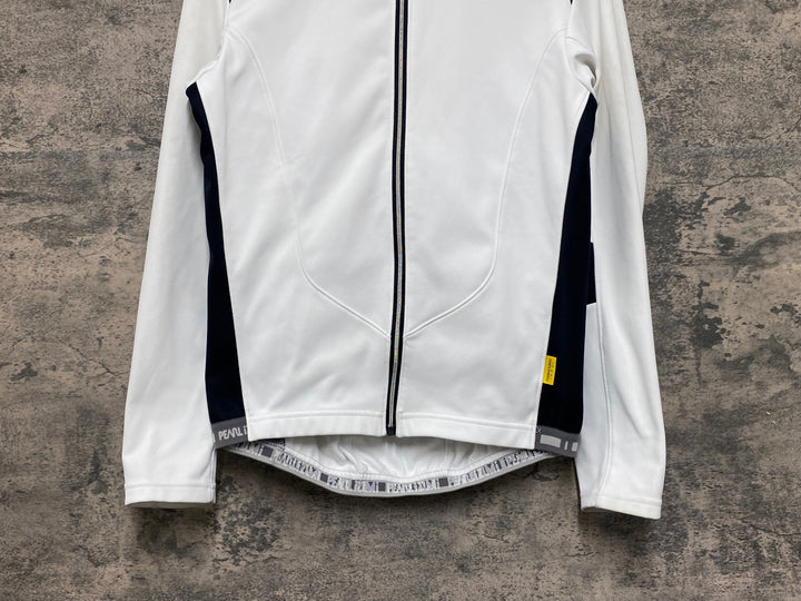 JV319 パールイズミ PEARL iZUMi 長袖サイクルジャージ 白黒 M 裏起毛 THERMODRESS NEO