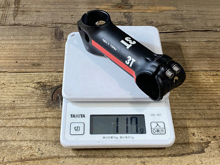 KR181 3T ARX Ⅱ TEAM アルミ ステム 黒 赤 100mm Φ31.8 OS ※ボルト欠品