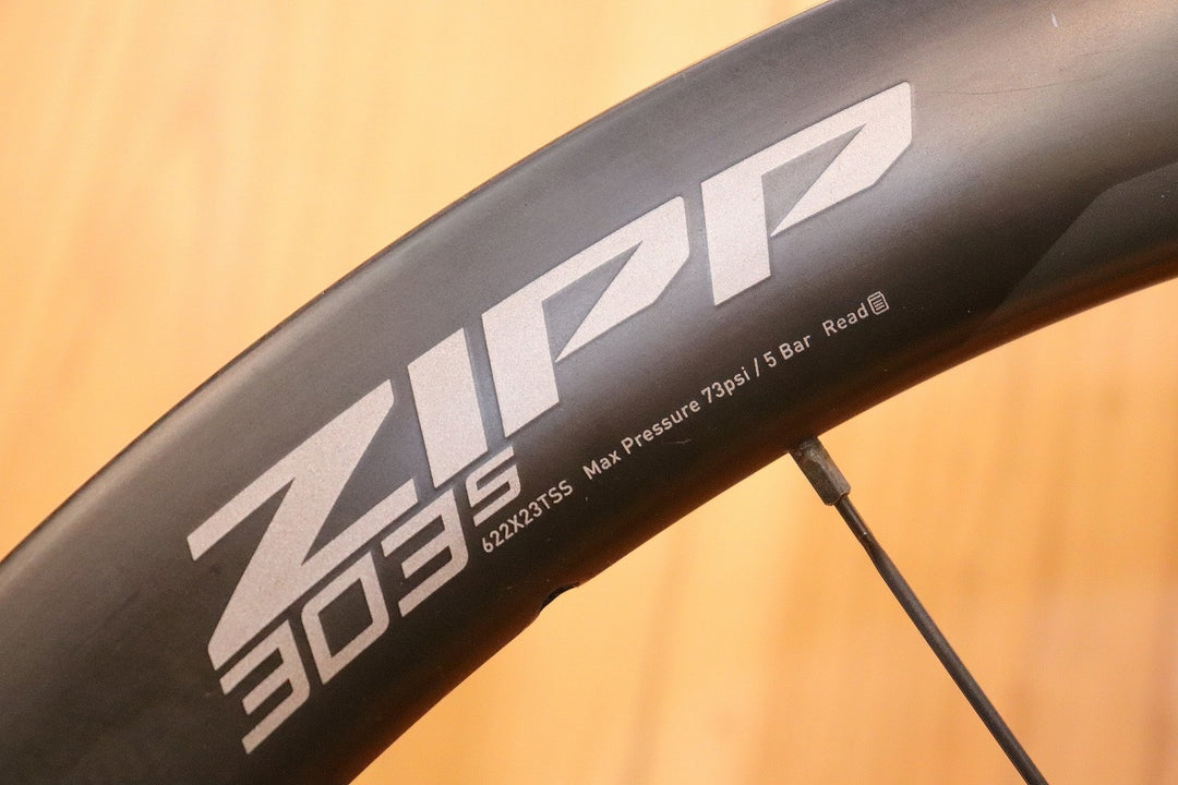 ジップ ZIPP 303 S カーボン チューブレスレディ ホイールセット シマノ 11S/12S 【芦屋店】