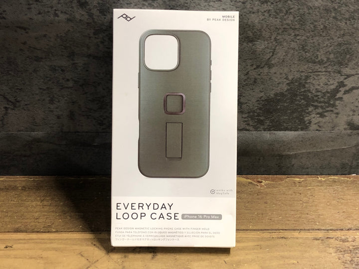 KE767 ピークデザイン PEAK DESIGN EVERYDAY LOOP CASE スマートフォンケース iPhon 16 Pro Max ブラック 未使用