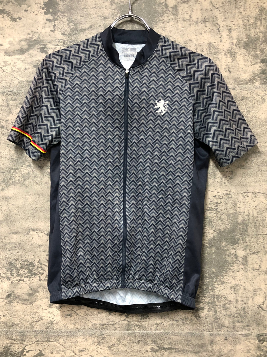 JS166 カペルミュール KAPELMUUR 半袖 サイクルジャージ 黒 グレー M