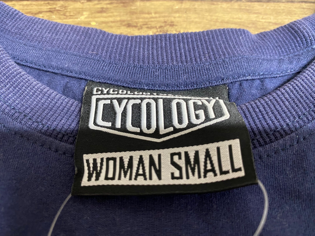 JS112 サイコロジー CYCOLOGY 半袖 Tシャツ 紺 レディース S