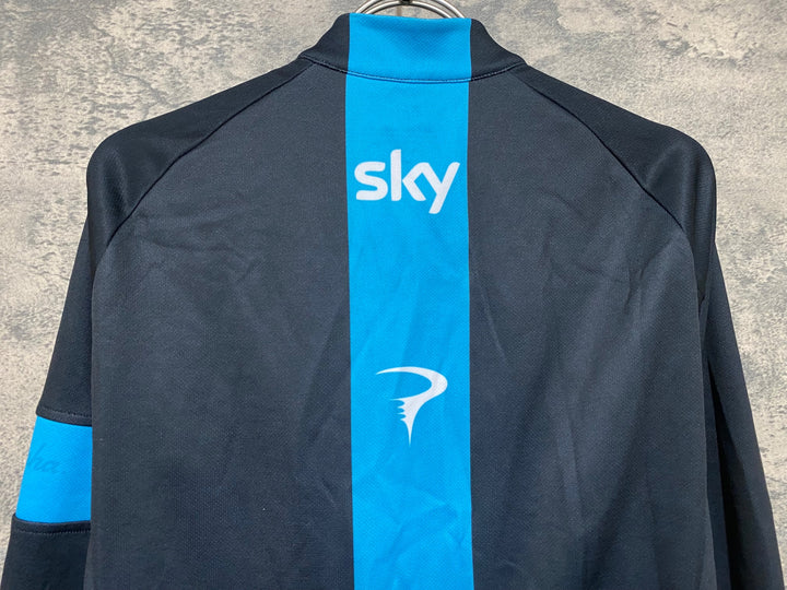JR086 ラファ Rapha TEAM LONG SLEEVE SERSEY 長袖サイクルジャージ 黒 S 裏起毛