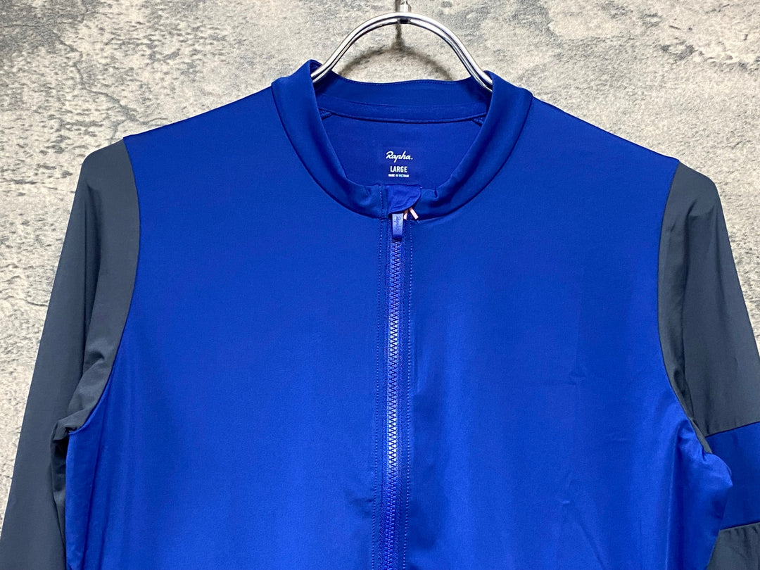KC671 ラファ Rapha MEN’S PRO TEAM LONGSLEEVE TRAINING JERSEY 長袖 サイクルジャージ 青 L 未使用