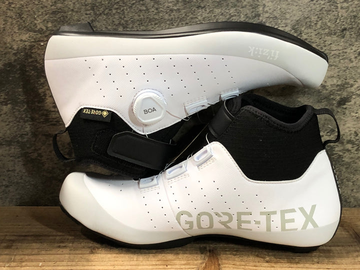 JV043 フィジーク fizik TEMPO ARTICA GTX ビンディングシューズ EU 41.5 白 GORE TEX 3穴 未使用