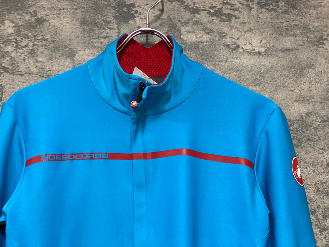 KO896 カステリ CASTELLI ROSSOCORSA 長袖 サイクルジャージ 水色 M perfetto