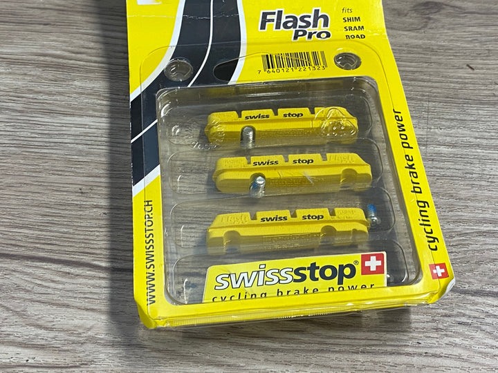 JX067 スイスストップ swissstop YELLOW KING Flash Pro カーボン ブレーキシュー セット シマノ/スラム用