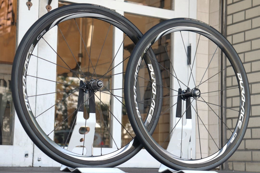 シマノ SHIMANO デュラエース DURA-ACE WH-9000-C35-TU カーボン チューブラー ホイールセット シマノ11S/12S 【横浜店】