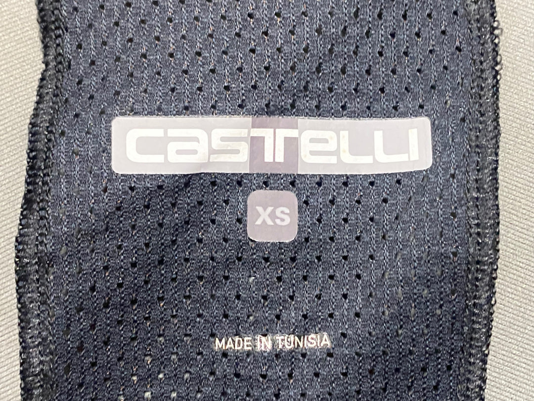 JZ100 カステリ CASTELLI ROSSO CORSA perfetto 長袖 サイクルジャケット 紺 XS GORE-TEX INFINIUM