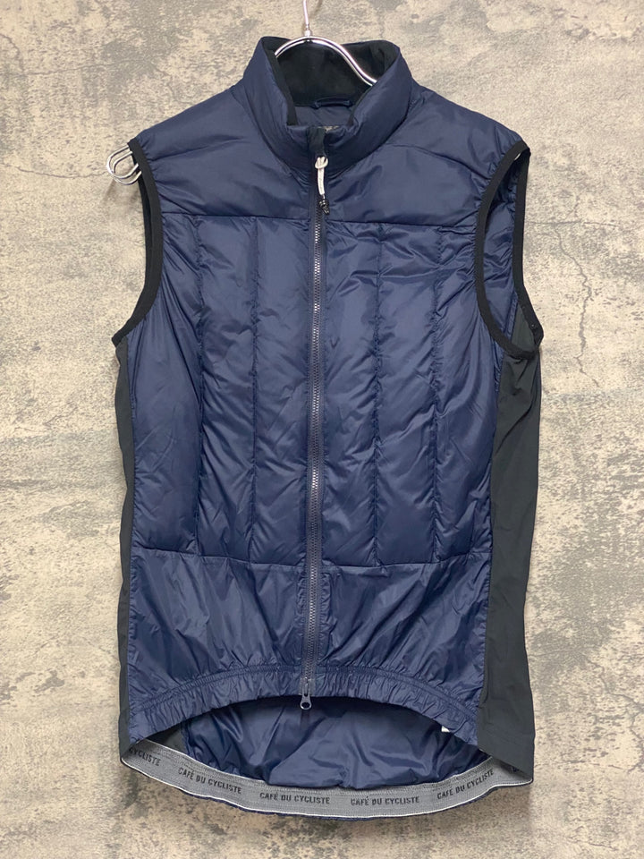 JU798 カフェドシクリステ Cafe du Cycliste ジレ サイクルベスト ネイビー S