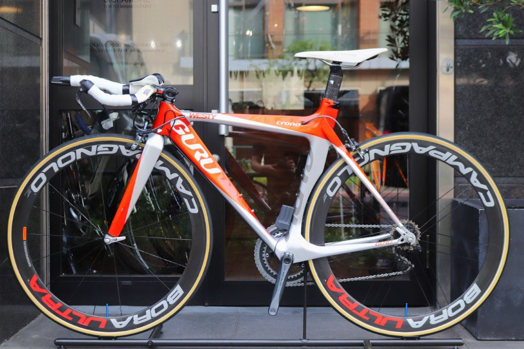 グル GURU クロノ CRONO 2008モデル 480サイズ シマノ デュラエース 7970 10S カーボン トライアスロン TTバイク 【東京南麻布店】