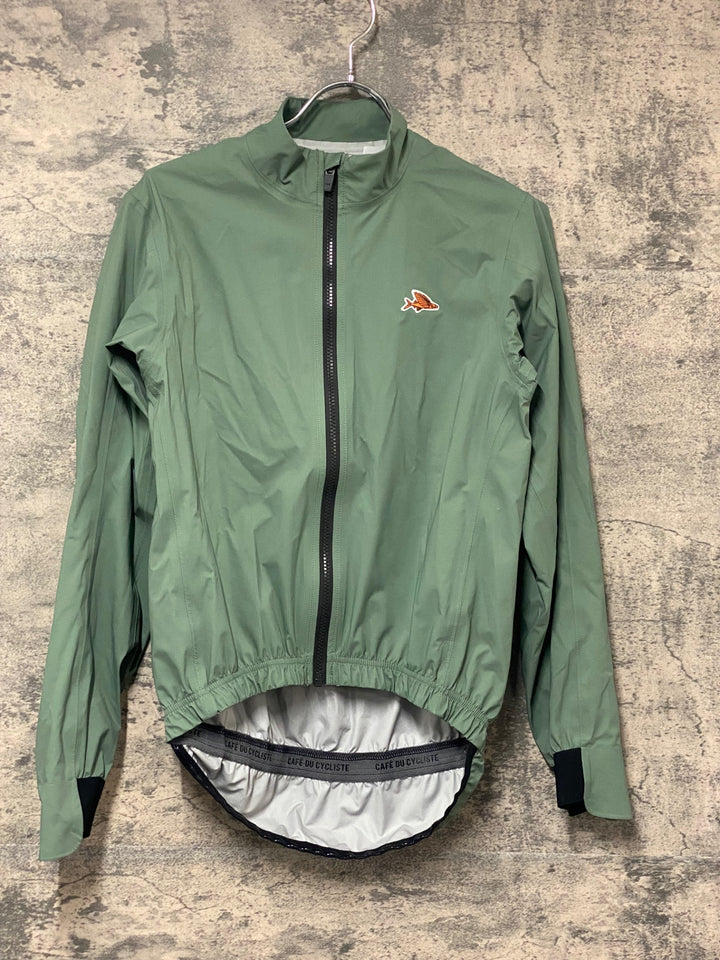 KN750 カフェドシクリステ Cafe du Cycliste SUZETTE 長袖 レインジャケット ターコイズ S