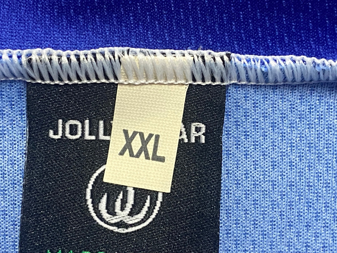 JO213 ジョリーウェア JOLLYWEAR 半袖 サイクルジャージ 青 白 赤 LL