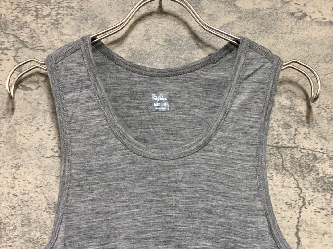 KI186 ラファ Rapha MERINO BASE LAYER ノースリーブ ベースレイヤー グレー M