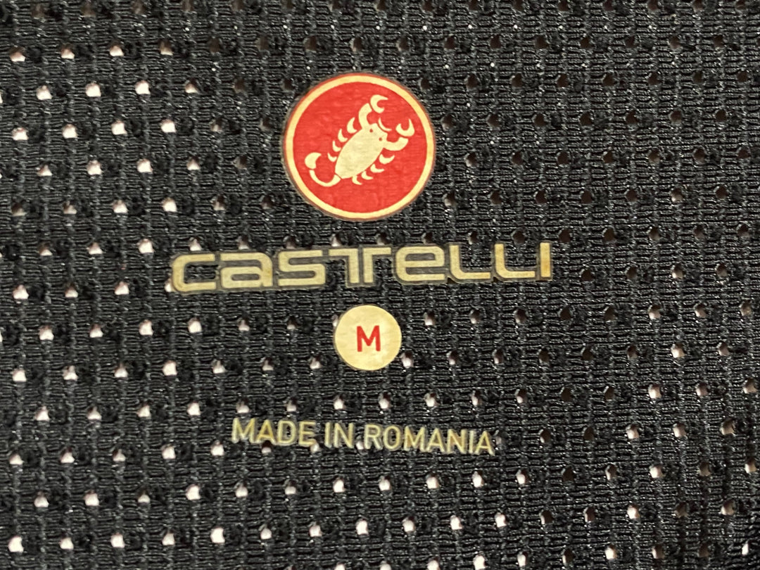 JR467 カステリ CASTELLI 長袖サイクルジャージ M 赤