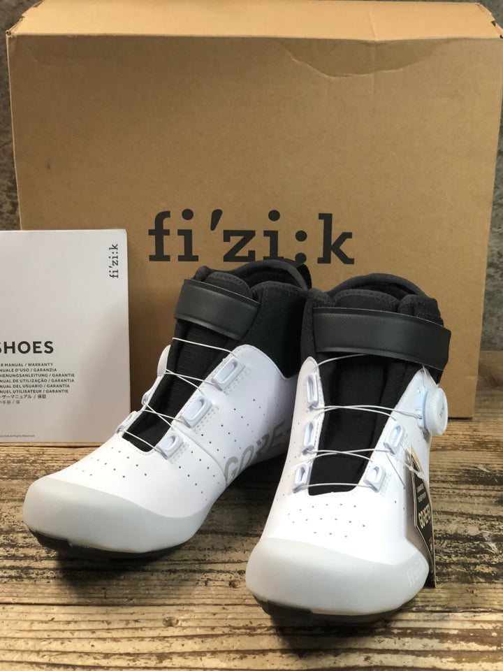 JV043 フィジーク fizik TEMPO ARTICA GTX ビンディングシューズ EU 41.5 白 GORE TEX 3穴 未使用