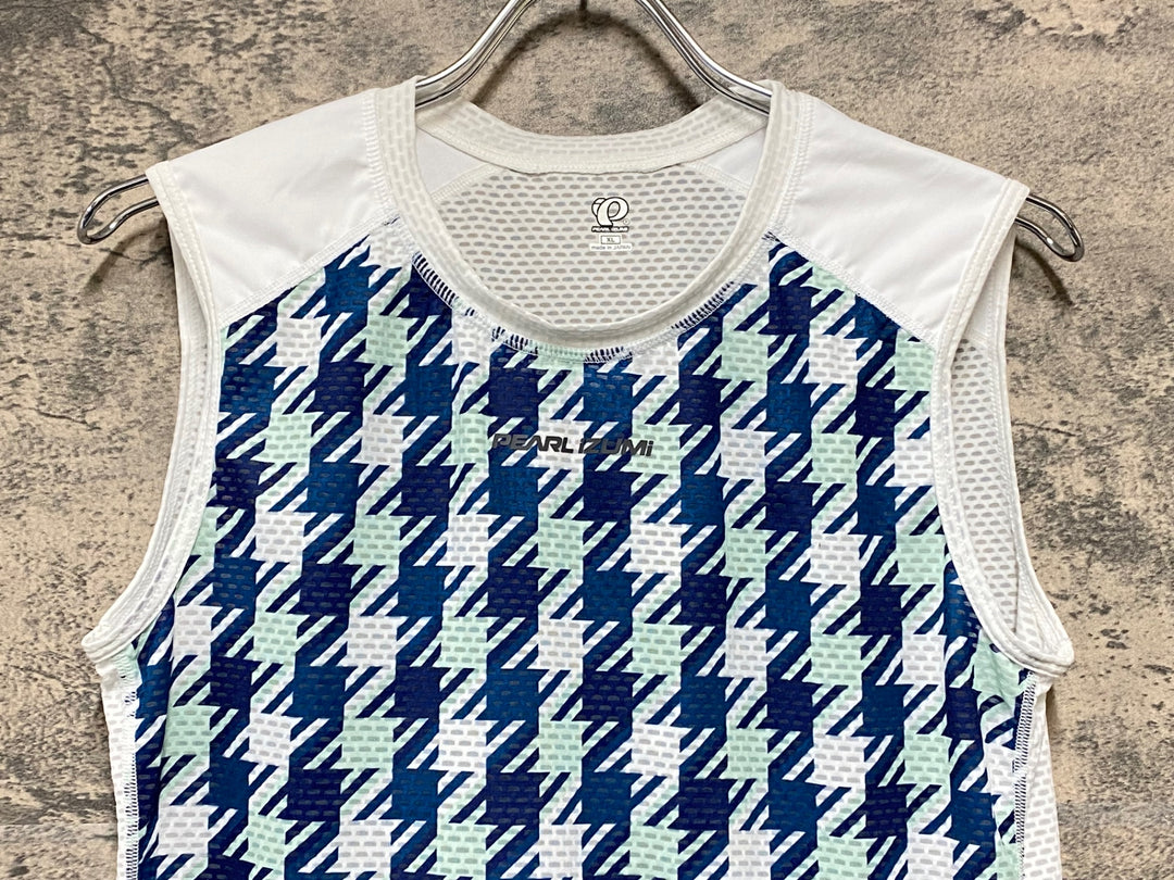 KJ165 パールイズミ PEARL iZUMi ベースレイヤー 白青 XL