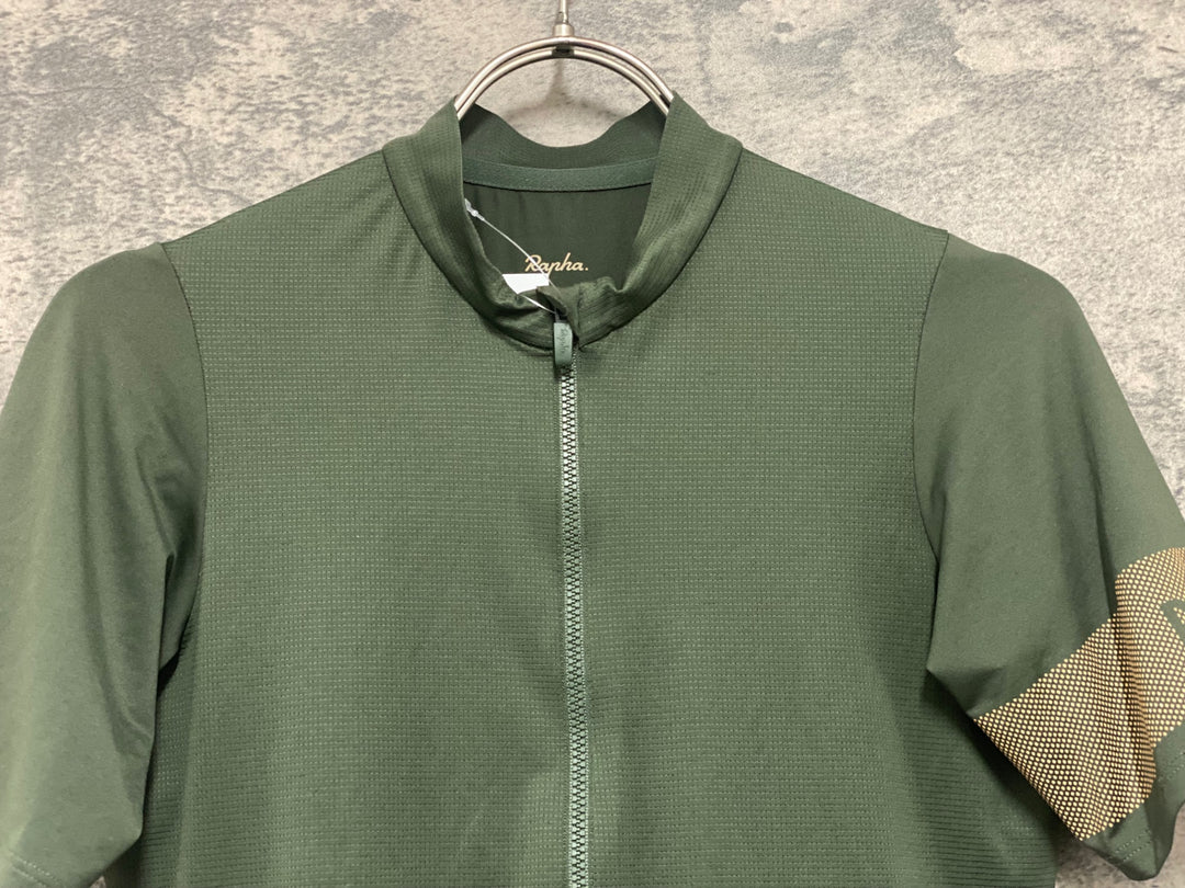 JX037 ラファ Rapha PRO TEAM LIGHTWEIGHT JERSEY 半袖 サイクルジャージ 緑 XS