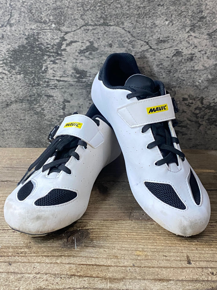JZ621 マヴィック MAVIC AKSIUM ELITE Ⅲ ビンディングシューズ 白 EU42