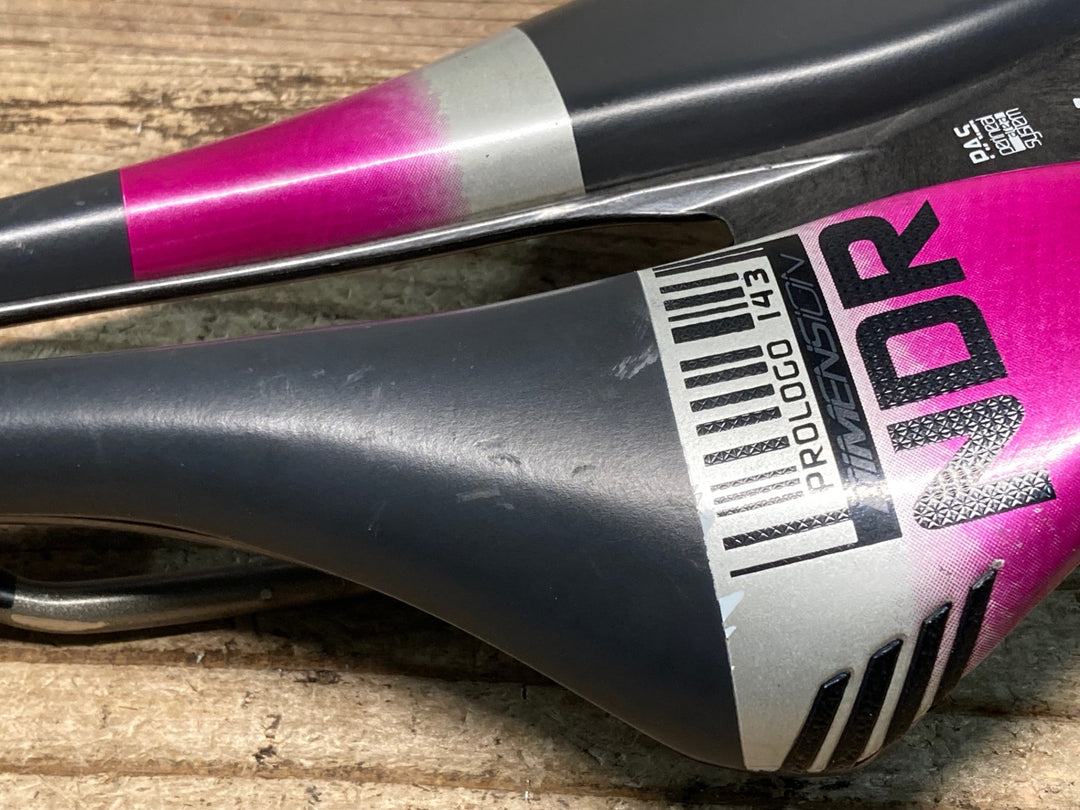 JN567 プロロゴ prologo DIMENSION NDR 143 サドル 黒 紫 143mm TiroXレール