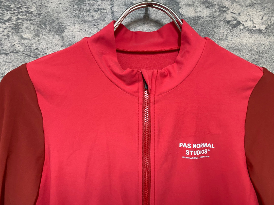 JY482 パスノーマルスタジオ PAS NORMAL STUDIOS Mechanism Long Sleeve Jersey 長袖 サイクルジャージ レッド M