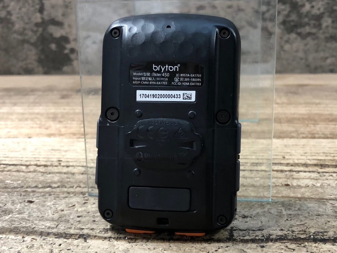 JW876 ブライトン bryton ライダー Rider 450 サイクルコンピューター