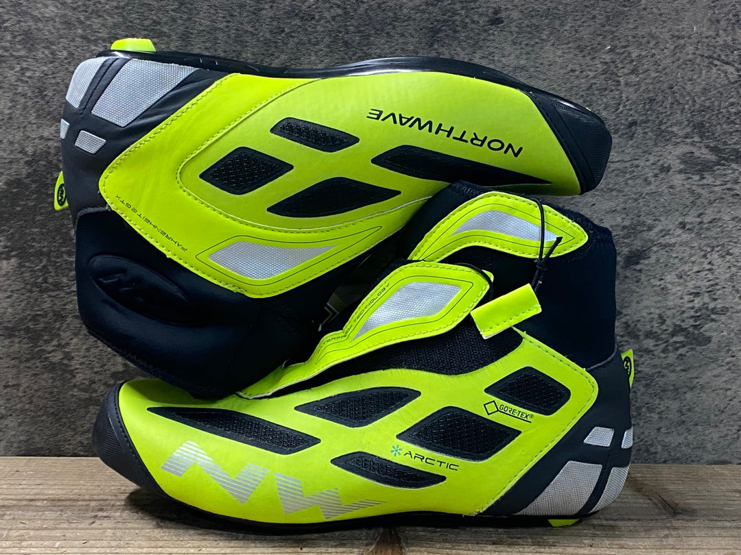 JU123 ノースウェーブ NORTHWAVE Fahrenheit Arctic 2 GTX ビンディングシューズ 3穴 黄 EU41 GORE-TEX