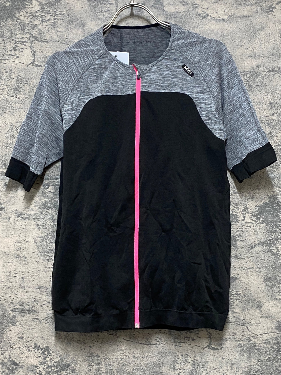 JS126 マイン MYN 半袖 ミドルレイヤー グレー 黒 S/M
