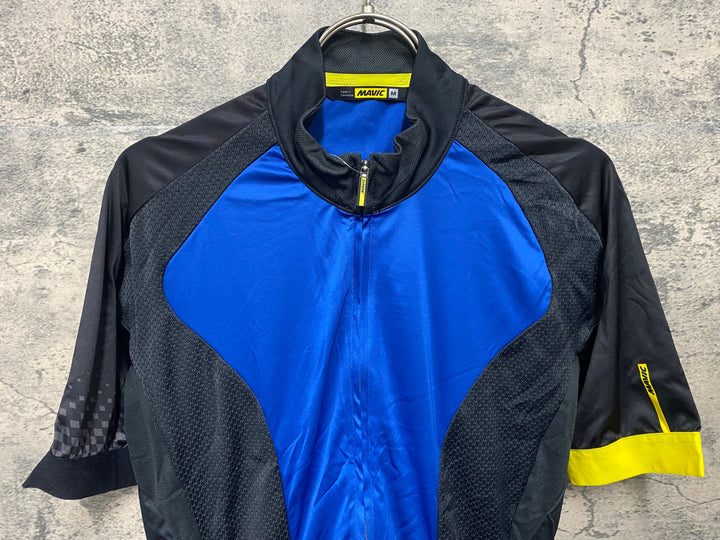 JW169 マヴィック MAVIC 半袖 サイクルジャージ 黒青 M