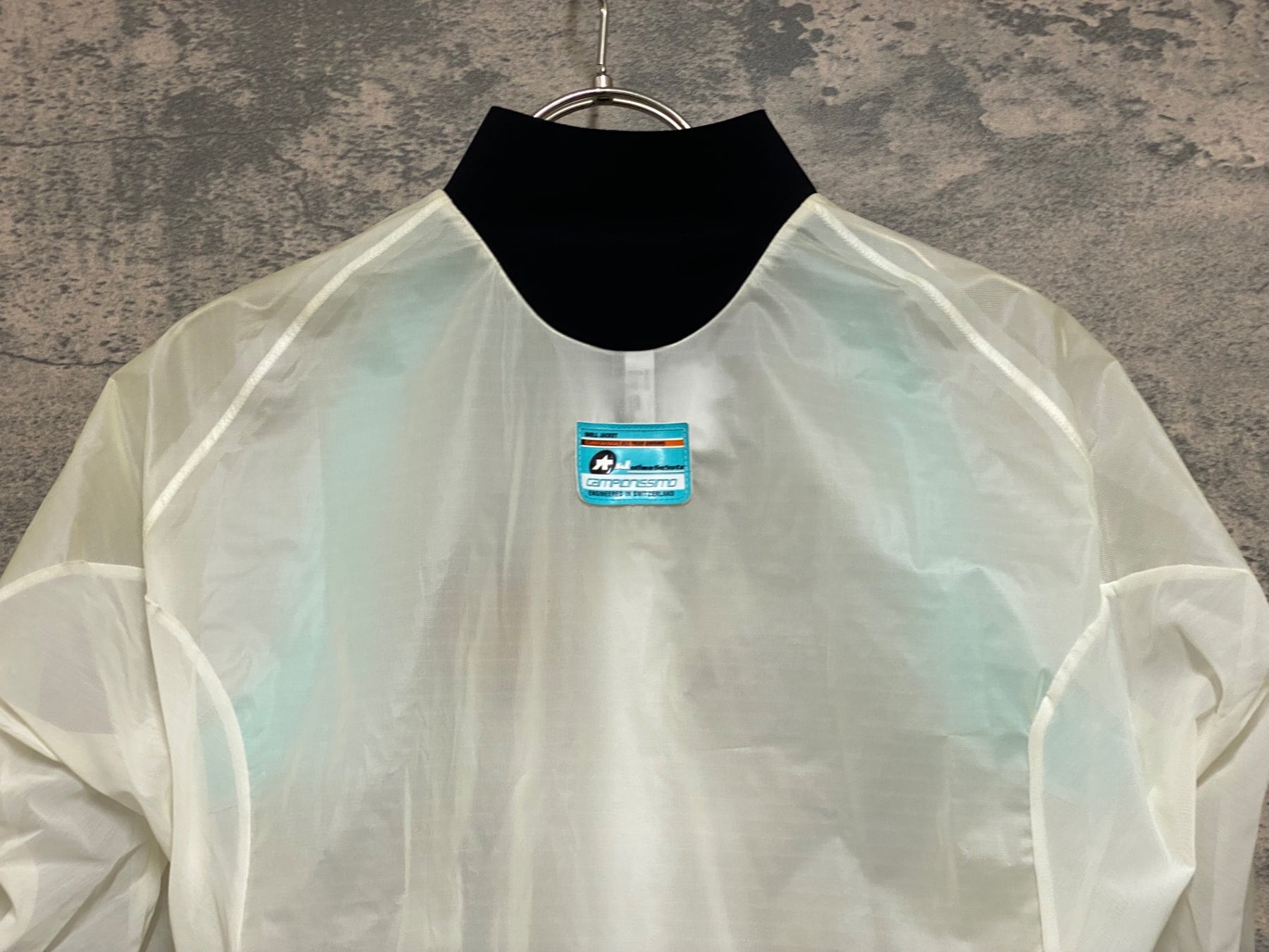 JS268 アソス ASSOS sJ.climaSchutz 長袖 ウィンドブレーカー 白 黒 XS