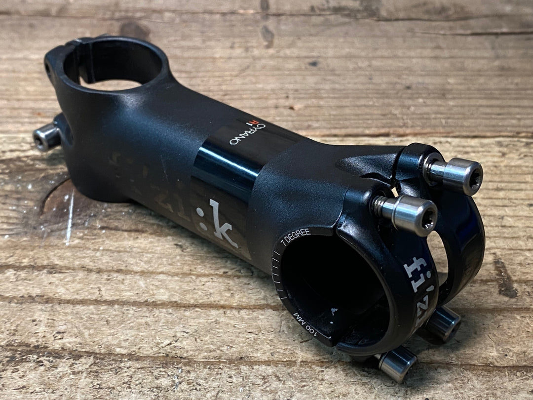 JN613 フィジーク fizik シラノ CYRANO R1 アルミステム 黒 Φ31.8 OS 7° 100mm