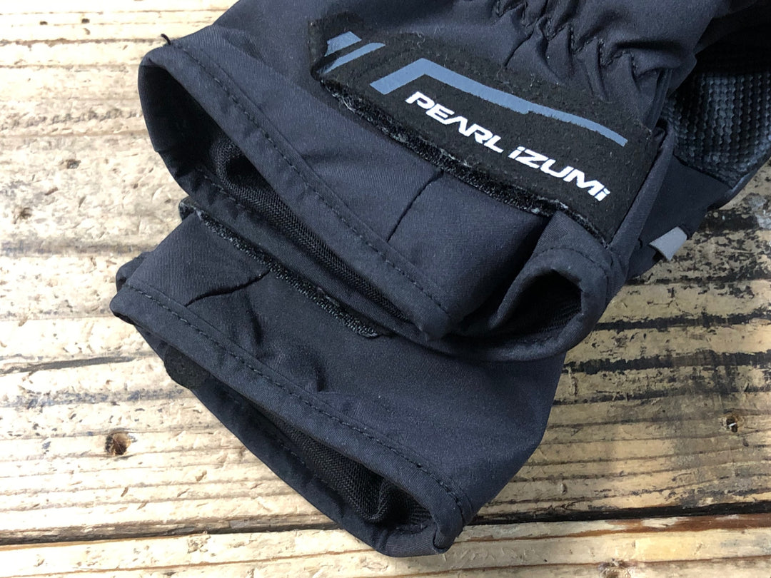 KJ042 パールイズミ PEARL iZUMi 長指 ウィンターグローブ 黒 M