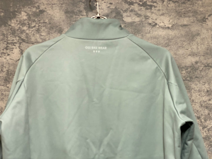 JO061 OSS BIKE WEAR 長袖 サイクルジャケット薄緑 M 裏起毛