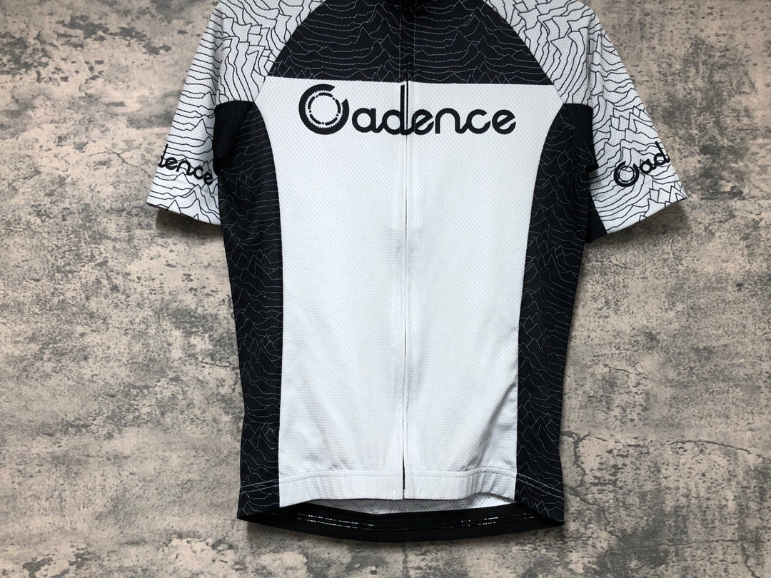JW698 ケイデンス Cadence 半袖 サイクルジャージ グレー 黒 S