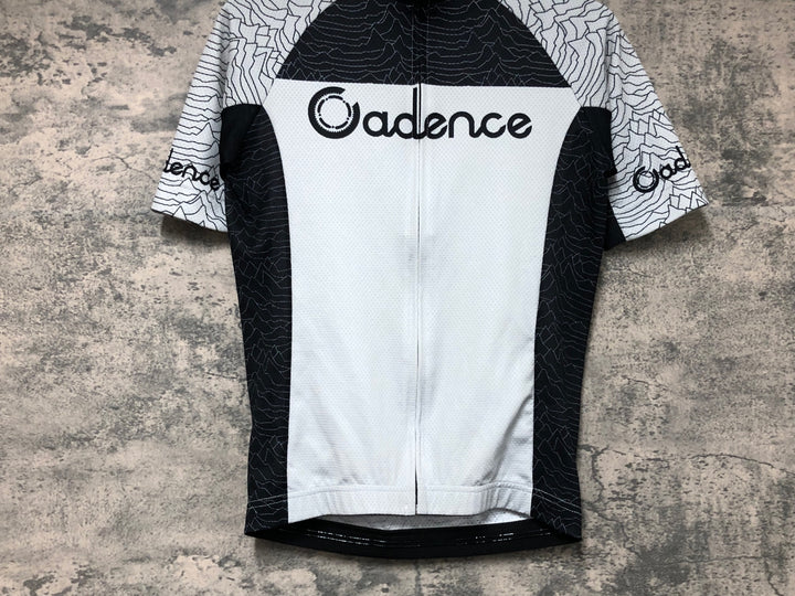 JW698 ケイデンス Cadence 半袖 サイクルジャージ グレー 黒 S