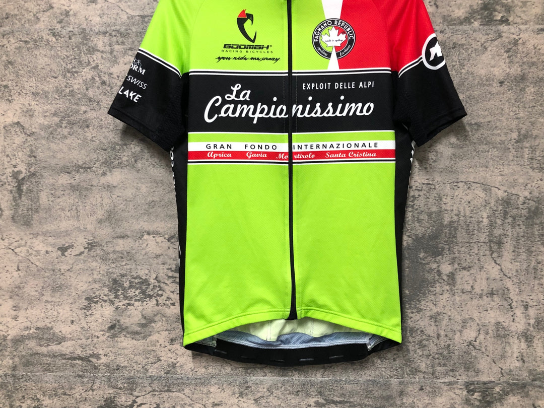 JT087 アソス assos 半袖サイクルジャージ La Campionissimo 黄緑 M