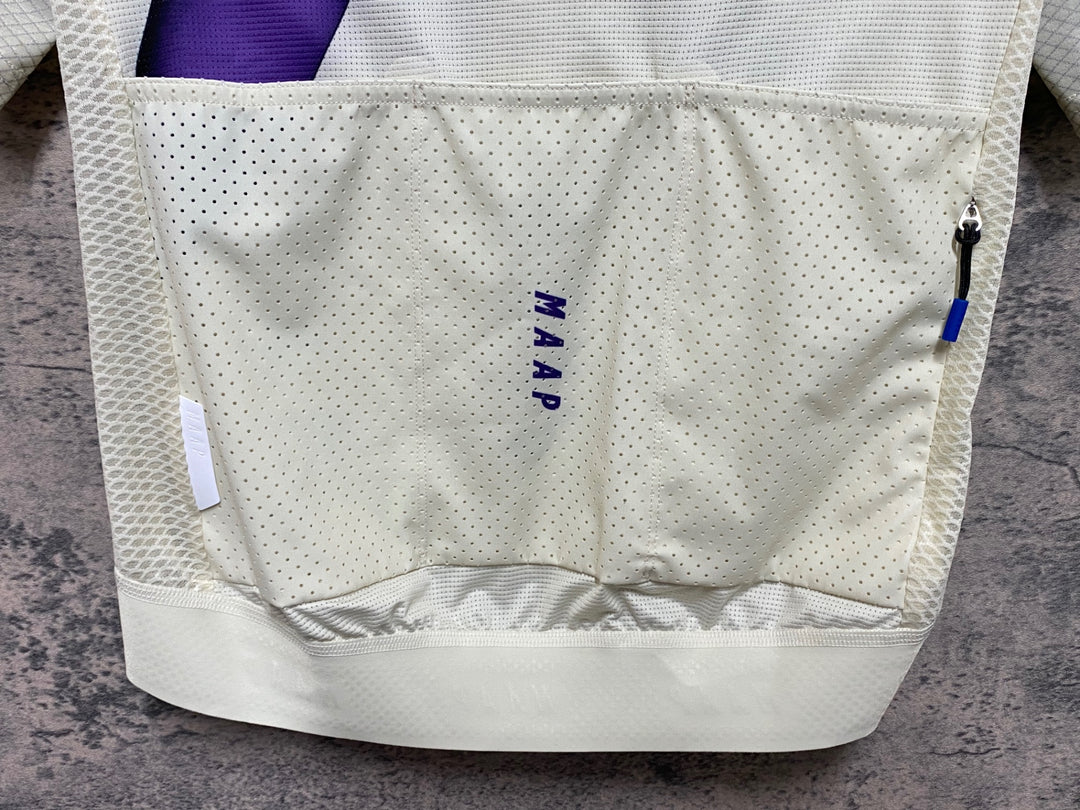 JQ533 マープ MAAP WOMEN'S PRO FIT JERSEY 半袖サイクルジャージ ベージュ紫 S