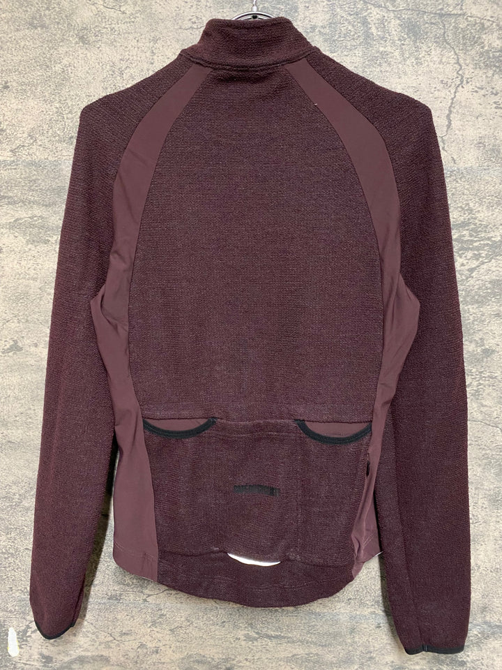 KS243 カフェドシクリステ cafe du cycliste MARGUERITE 長袖 サイクルジャージ S バーガンディー