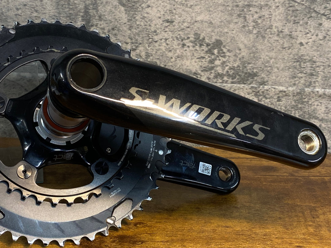 KO772 スペシャライズド SPECIALIZED S-WORKS POWER カーボンクランク 170mm 52/36T パワーメーター 両足計測 ※接続不良のためジャンク