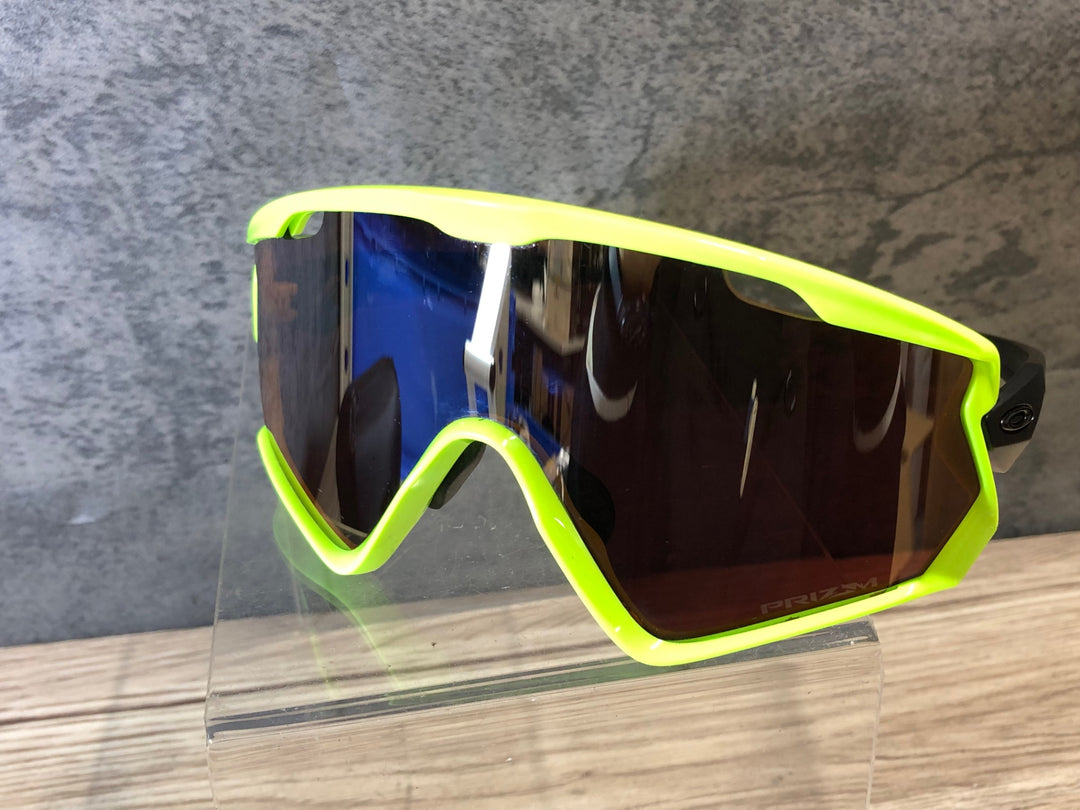 JS593 オークリー OAKLEY WINDJACKET 2.0 サングラス アイウェア 蛍光黄 黒 PRIZM ※レンズ剥離