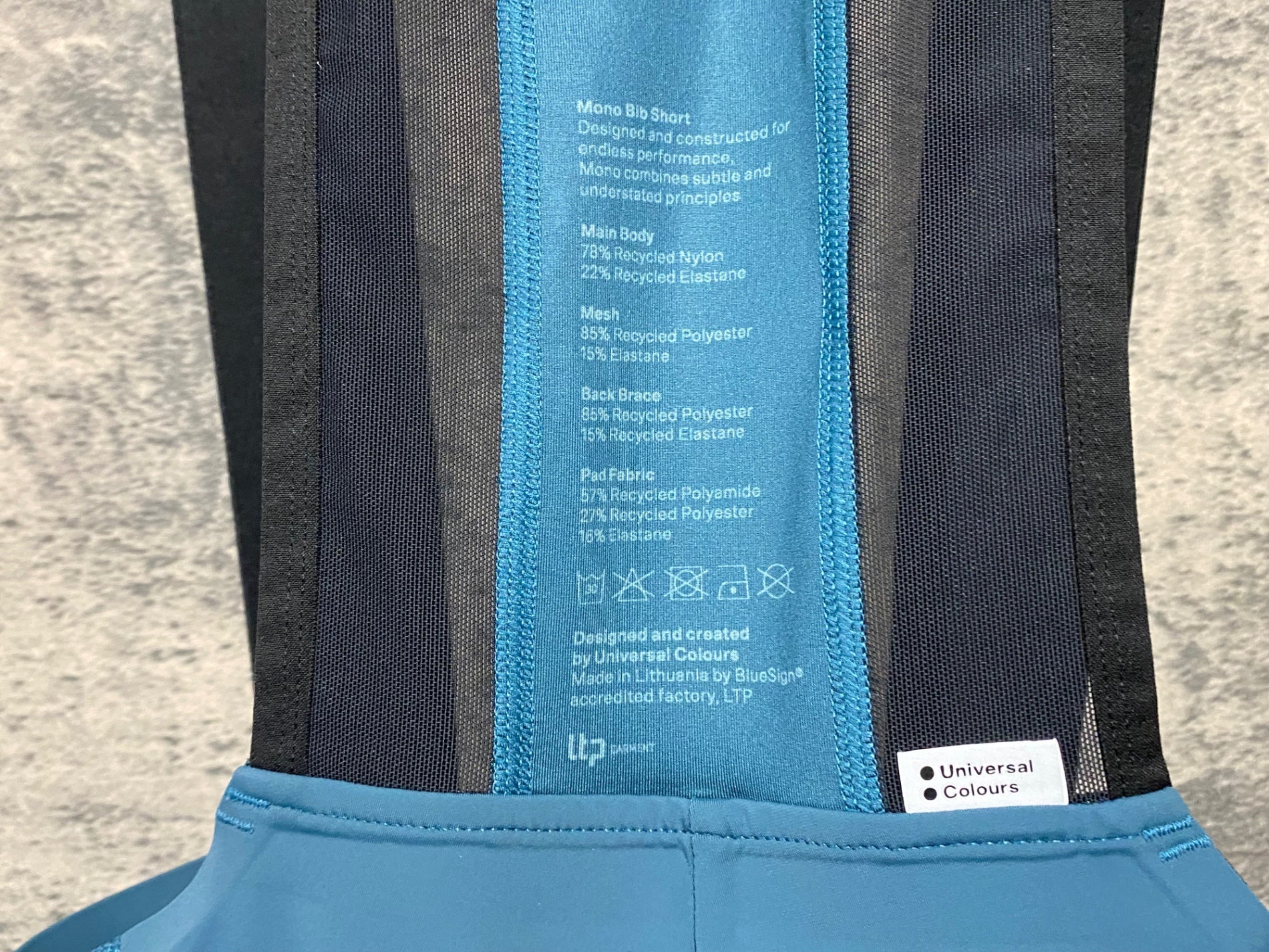 KD159 ユニバーサルカラーズ Universal Colours Mono Bib Short ビブ