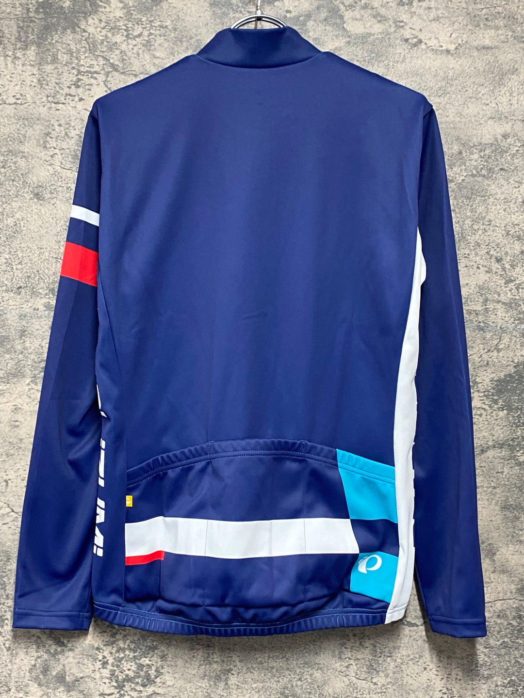 KI473 パールイズミ PEARL iZUMi 長袖 サイクルジャージ 裏起毛 M 紺白