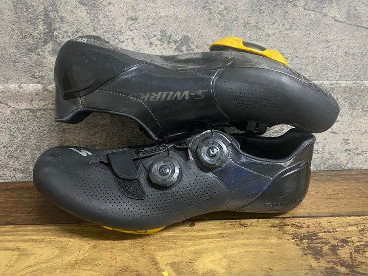 JX113 スペシャライズド SPECIALIZED S-WORKS 6 RD WIDE ビンディングシューズ SPD-SL 黒 EU42