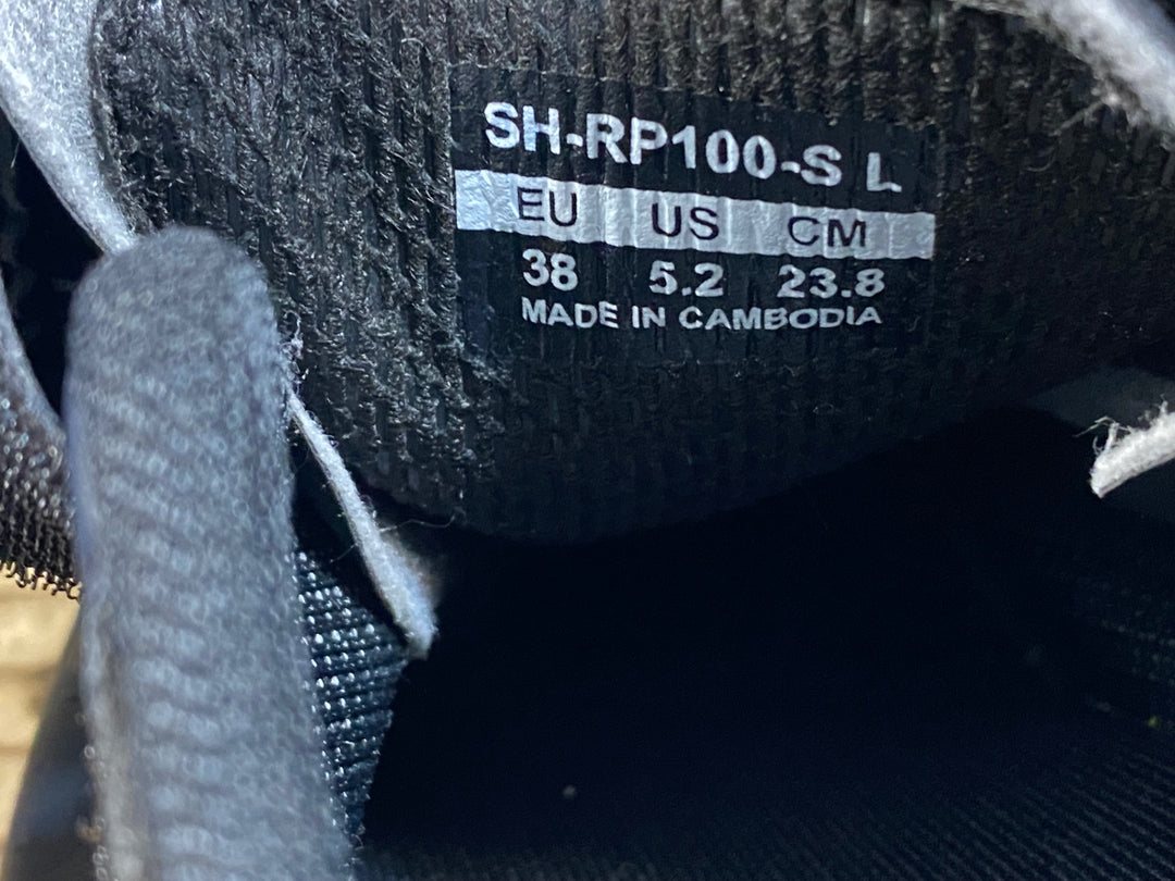 KG401 シマノ SHIMANO RP1 SH-RP100-S L ビンディングシューズ 黒 SPD 3穴 EU38 ※ペン字あり