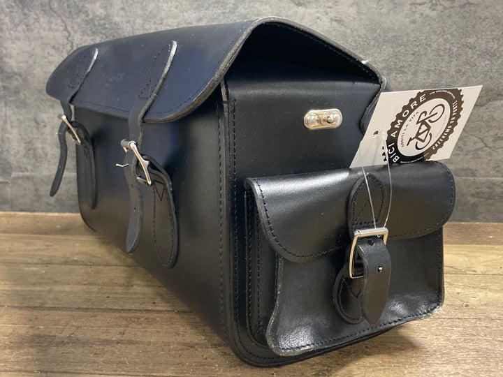 KL113 ブルックス BROOKS GLENBROOK LEATHER BAG LIMITED EDITION サドルバッグ レザー 黒