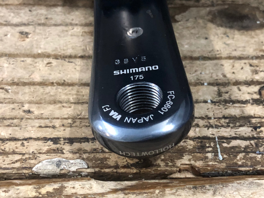 JS256 シマノ SHIMANO アルテグラ ULTEGRA FC-6601 クランクセット 175mm 53/39T